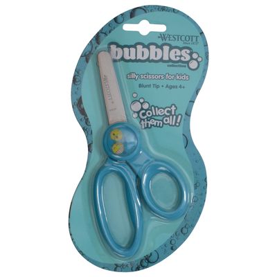 Westcott 5" Bubbles Emoji Scissors, Blunt, Assorted Colors