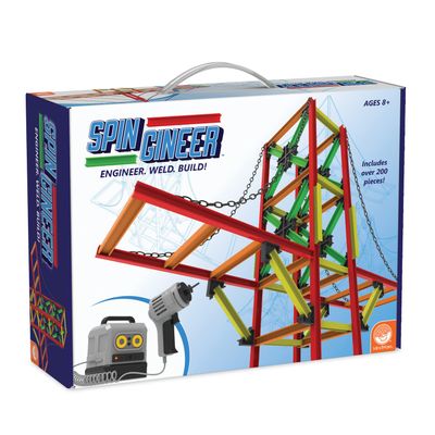 MindWare Spin-Gineer Engineering Activity for Kids Ages 8 & Up Includes Over 200 Pieces