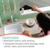MindWare Play Kitchen Caf  Unique 2-in-1 Playset Features Kitchen on One Side and Caf on The Other  Pretend Play for Kids Ages 3 & Up  Includes Basic Kitchen Tools view 4