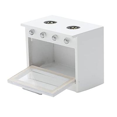 Dollhouse Miniature Stove Wooden Furniture Model Oven 1:12 Scale Kitchen Accessory Cooking Cabinet Scenery Cooker Home Appliance DIY Supplies