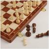 2 in 1 Folding Wooden Chess Set for Adults Kids/Chess Pieces Box, 3in King Height Chess Pieces / 15 inch Unique Chess Board and Chess Boards Game for Kids Mens view 2