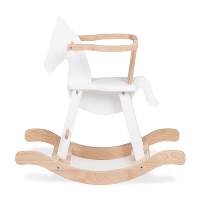 PINOLINO Rocking horse with ring, white/natural 242458