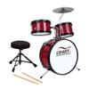 CB SKY 5-piece Kids/Junior Drum Set 13" bass drum/Beginner (Standard) /Kids musical toys, musical instrument (Red) view 1