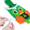 24 Sets St. Patrick's Day Decorations Owl Shamrock Ornaments DIY St. Pat's Craft Kits Assorted Owl Four-Leaf Clover Irish Lucky Shamrock Foam Stickers for Kids Classroom Home Activity Gift Art Project view 2