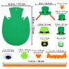 24 Sets St. Patrick's Day Decorations Owl Shamrock Ornaments DIY St. Pat's Craft Kits Assorted Owl Four-Leaf Clover Irish Lucky Shamrock Foam Stickers for Kids Classroom Home Activity Gift Art Project view 4