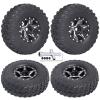 FriHobby Aluminum 1.0 Beadlock Wheels and Tires for Axial SCX24 Deadbolt C10 Jeep Wrangler Bronco Gladiator 1/24 RC Crawler Car Upgrades (4-Pack) view 1