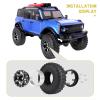 FriHobby Aluminum 1.0 Beadlock Wheels and Tires for Axial SCX24 Deadbolt C10 Jeep Wrangler Bronco Gladiator 1/24 RC Crawler Car Upgrades (4-Pack) view 4