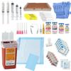 Anatomy Lab Parenteral Medication Training Kit with Injection Pad, 60 Piece Kit - Practice Venipuncture and Injection Skills with Simulated Medications view 1