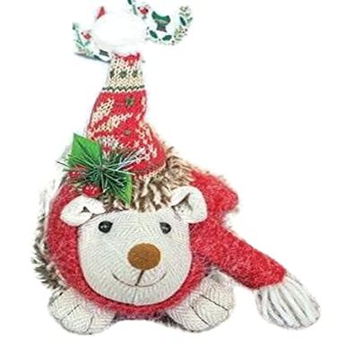 Santa Hat Hedgehog Lounger - Red Scarf
