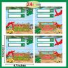 WODMAZ 24 Packs Valentines Day Cards with Dinosaur Building Blocks, Valentines Dinosaur Toys Set for Kids Classroom Exchange Gifts, Valentine Party Favor, Valentine's Greeting Cards view 2