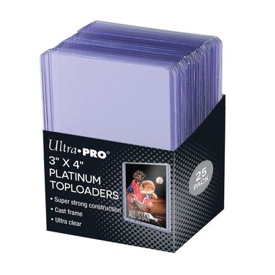 3" x 4" Ultra Clear Platinum Toploaders (25ct)