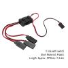 Drfeify RC Car Y Line Adapter with Switch, JR to JST S91, Plastic, Approx. 370mm / 14.6in view 2