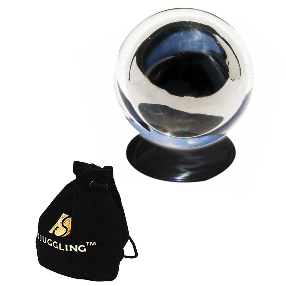 DSJUGGLING 75mm Fushigi Floating Illusion Contact Juggling Ball, 3" Professional Magic Gravity Ball Novelty Floating Sphere for Stage Performances