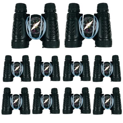 10PCS Monocular Telescope with Compass Pirate Role Play Camping Compact Binoculars Kids Telescope Educational T Camping Birthday Pirate Party Favors