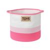 Midlee Pink Toys Cotton Rope Basket- 3 Tone- Nursery Dog Kids Baby Woven Storage Bin Organizer view 1