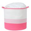 Midlee Pink Toys Cotton Rope Basket- 3 Tone- Nursery Dog Kids Baby Woven Storage Bin Organizer view 3