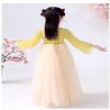 AINIFU Girl Fairy Hanfu Dresses Served Ru Princess Dresses Embroidery Ladylike Chinese Style Performance Costumes Yellow view 3