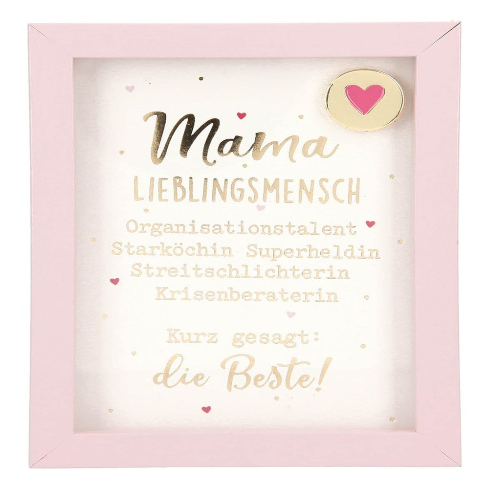 Depesche Compliment Photo Frame Pink 9 x 9 x 1.9 cm (11626-021)