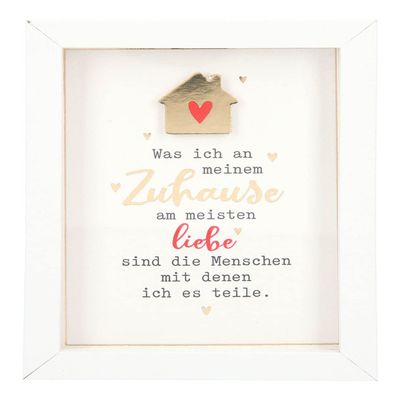 Depesche Compliment Photo Frame - White - 9 x 9 x 1.9 cm - 11626-003