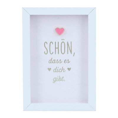 Depesche Compliment Photo Frame - Pink - 3.3" x 2.3" x 0.75" (11625-046)
