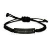 Fun Juggling Gifts, Juggling Because Murder is Wrong, Gag Holiday Black Rope Bracelet Gifts for Friends view 1