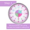 OWLCONIC Telling Time Teaching Clock - Bundled with Kids Watch. Learn to Tell Time Resources. Pastel Light Green view 2