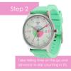 OWLCONIC Telling Time Teaching Clock - Bundled with Kids Watch. Learn to Tell Time Resources. Pastel Light Green view 3
