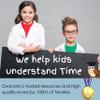 OWLCONIC Telling Time Teaching Clock - Bundled with Kids Watch. Learn to Tell Time Resources. Pastel Light Green view 4