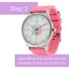 OWLCONIC Telling Time Teaching Clock - Bundled with Kids Watch. Learn to Tell Time Resources. Pink view 3