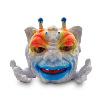 TriAction Toys Boglins Dark Lords 8-Inch Foam Monster Puppet Exclusive, Crazy Clown | Creepy Hand Puppets, Action Figures for Imaginative Playtime | Collectible Retro '80s Toys for Kids,White