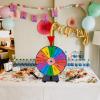 Hooomyai 12 Inch Heavy Duty Spinning Prize Wheel with Iron Base Stand, 12 Slots Tabletop Spin Wheel Spinner with Dry Erase Markers and Eraser for Classroom Trade Show Carnival Party Games view 2