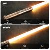 CUSTOM SABER RGB Light Saber 12 Colors Changing,4 Set Sound Fonts Metal Hilt Light Saber, Rechargeable, Support Dueling, Volume Adjustable Light Sabers for Adults with Convertec Wheel Toy Tool -Gold view 2