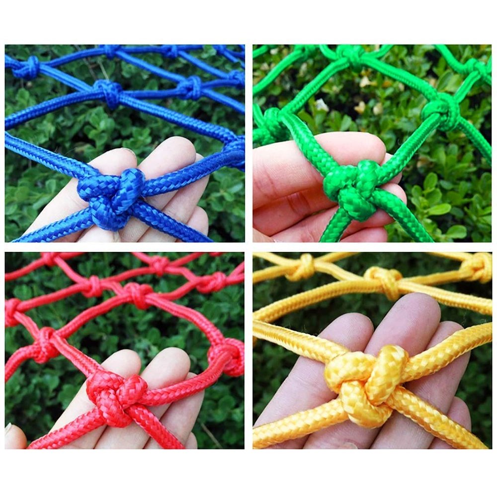 LUOFDCLDDD Fence Net Protective Net, Color Nylon Anti-Fall Net, Car Cargo Safety Net Balcony Stair Railing Children Pet Shatter-Resistant Net, Grid 6Mm * 12Cm/2 * 2M