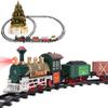Electric Train Set for Boys Girls Includes Passenger Coach with Lights, Sounds and Headlight view 1