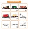 Electric Train Set for Boys Girls Includes Passenger Coach with Lights, Sounds and Headlight view 3