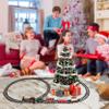 Electric Train Set for Boys Girls Includes Passenger Coach with Lights, Sounds and Headlight view 4