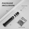 CUSTOM SABER RGB Light Saber 12 Colors Changing,4 Set Sound Fonts Metal Hilt Light Saber, Rechargeable, Support Dueling, Volume Adjustable Light Sabers for Adults with Convertec Wheel-Black view 4
