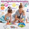 Kids Musical Instruments Set, 20 Pcs Toddler Wooden Percussion Instruments for Baby Children with Tambourine Xylophone Maracas, Preschool Musical Toys Set for Boys and Girls with Carrying Bag view 2