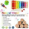 Kids Musical Instruments Set, 20 Pcs Toddler Wooden Percussion Instruments for Baby Children with Tambourine Xylophone Maracas, Preschool Musical Toys Set for Boys and Girls with Carrying Bag view 3