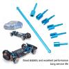 Dilwe Propeller Joint Shaft Set, Aluminum Alloy Intermediate Steering Drive Shaft Joint Set RC Accessories Compatible with TT01 Flat Sports Car Upgrade Parts view 4