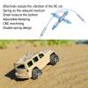 Dilwe RC Shocks Absorber, 2pcs Aluminum Alloy Negative Pressure Shock Damper Adjustable Shock Absorber for 1/10 RC Car Model(100mm) view 3