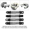 Drfeify RC Alu Shock Absorber Set, Hole to Hole 35mm, Front + Rear, Bracket + Screw Kit, Upgrades Parts for D12 1/10 RC Car, 4 Pcs/Set(Black) view 3