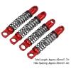 Drfeify RC Alu Shock Absorber Set, Hole to Hole 35mm, Front + Rear, Bracket + Screw Kit, Upgrades Parts for D12 1/10 RC Car, 4 Pcs/Set(Red) view 4