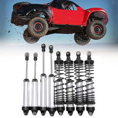 RC Shock Absorber Set, Aluminum Alloy Front and Rear Shock Absorber RC 1/7 Accessories Compatible for UDR(Black)