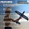 Foam Airplane Toy for Kids  Easy to Throw Glider Plane - Gifts for Boys & Girls & Birthday Gift Ideas - Soft & Safe Outdoor Toy - Xmas Gifting Ideas Christmass Present Ages 4 5 6 7 8 9 10 11 12 + view 4