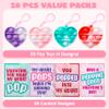 JOYIN 28 Packs Valentines Day Gift Cards with Pop Bubble Fidget Toys Heart Keychain, Stress Relief Fidget Toy for Kids Adult Party Favors, School Classmate Valentines Gifts view 2