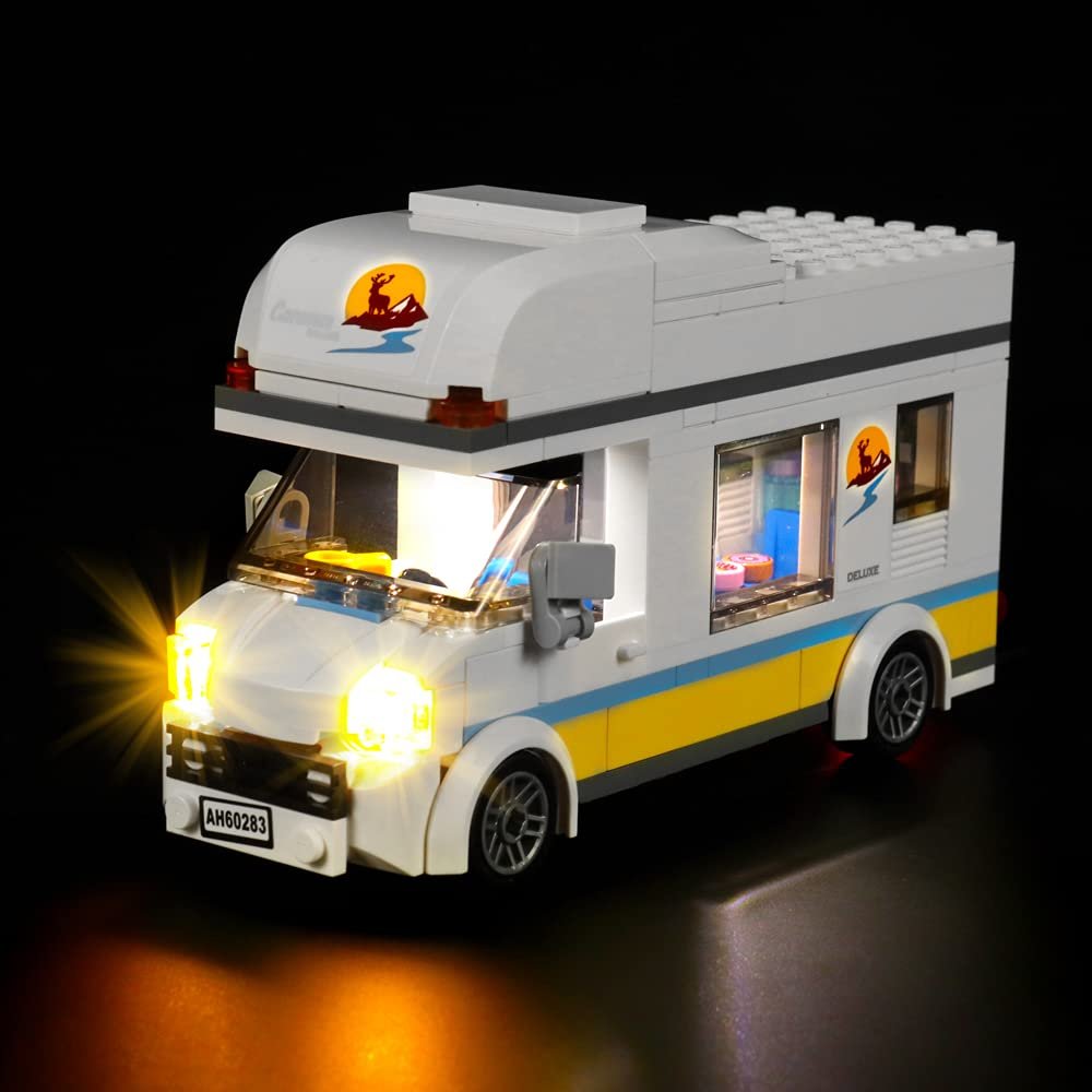 Brick Shine GC Light Kit for Holiday Camper Van 60283 (Model Set is not Included) (Classic)