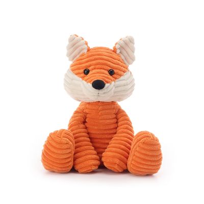 Apricot Lamb Toys Plush Corduroy Fox Stuffed Animal Soft Cuddly Perfect for Child (Medium, 12 Inches)
