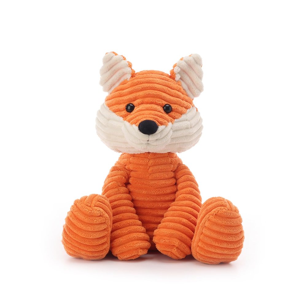 Apricot Lamb Toys Plush Corduroy Fox Stuffed Animal Soft Cuddly Perfect for Child (Medium, 12 Inches)