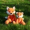Apricot Lamb Toys Plush Corduroy Fox Stuffed Animal Soft Cuddly Perfect for Child (Medium, 12 Inches) view 3